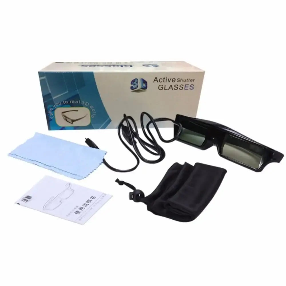 Universal Active Shutter 3D Glasses for DLP & RF TVs