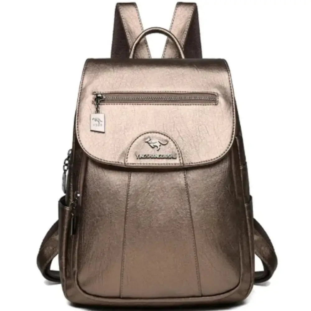 Vintage Soft Leather Backpack for Women