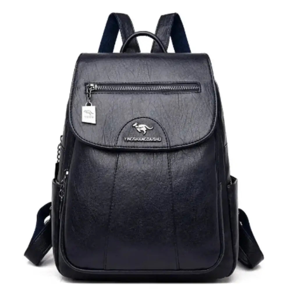 Vintage Soft Leather Backpack for Women