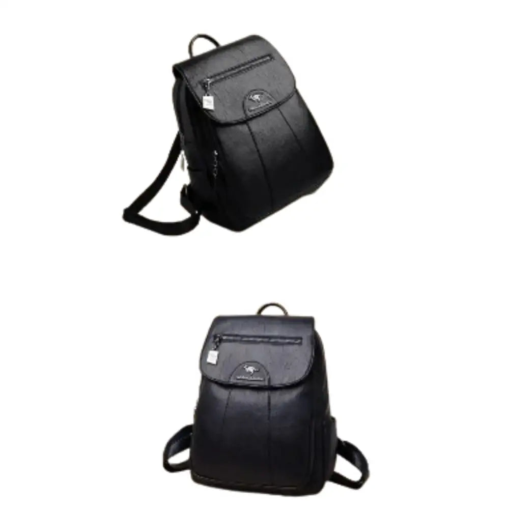 Vintage Soft Leather Backpack for Women