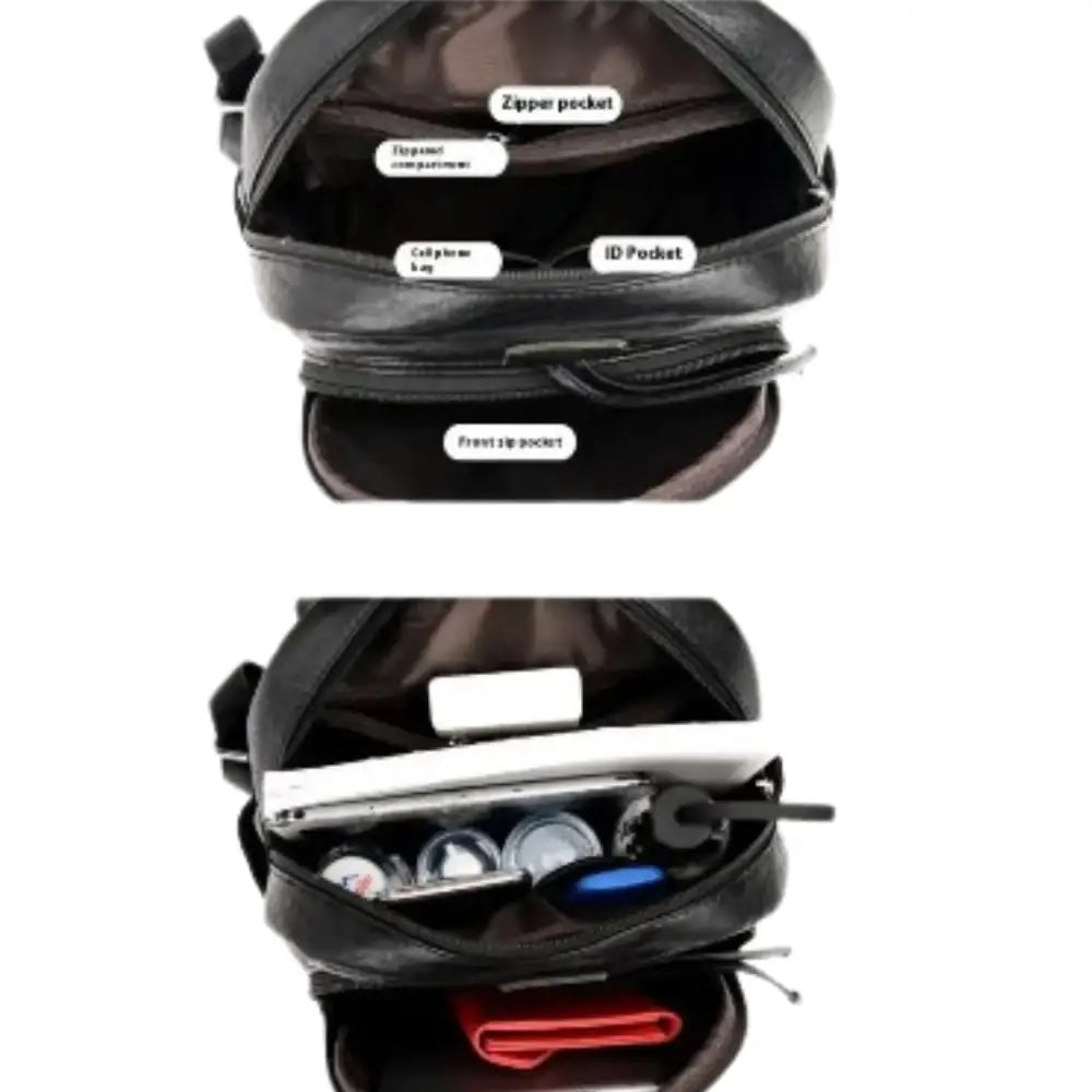 Vintage Soft Leather Backpack for Women