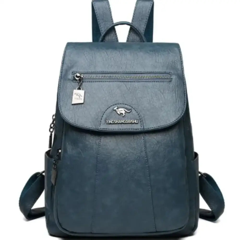 Vintage Soft Leather Backpack for Women