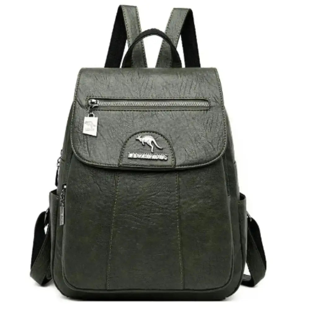 Vintage Soft Leather Backpack for Women