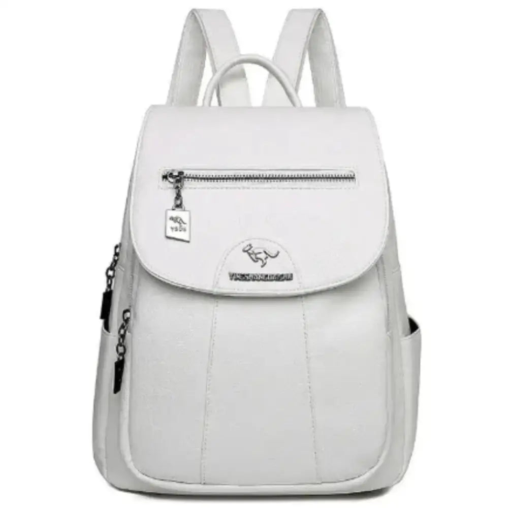 Vintage Soft Leather Backpack for Women