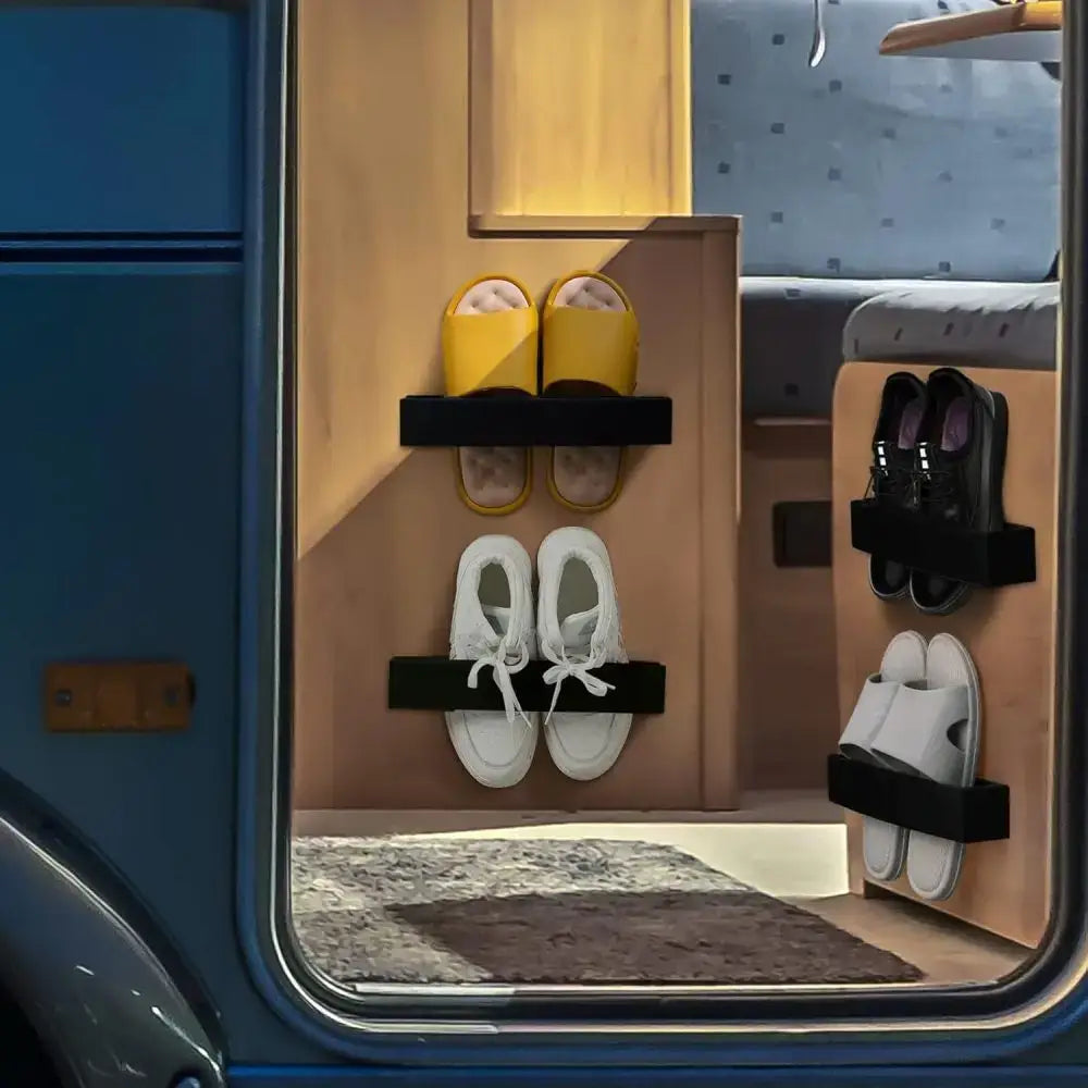 Wall-Mounted Adjustable Shoe Rack for RV & Caravan (1PCS)