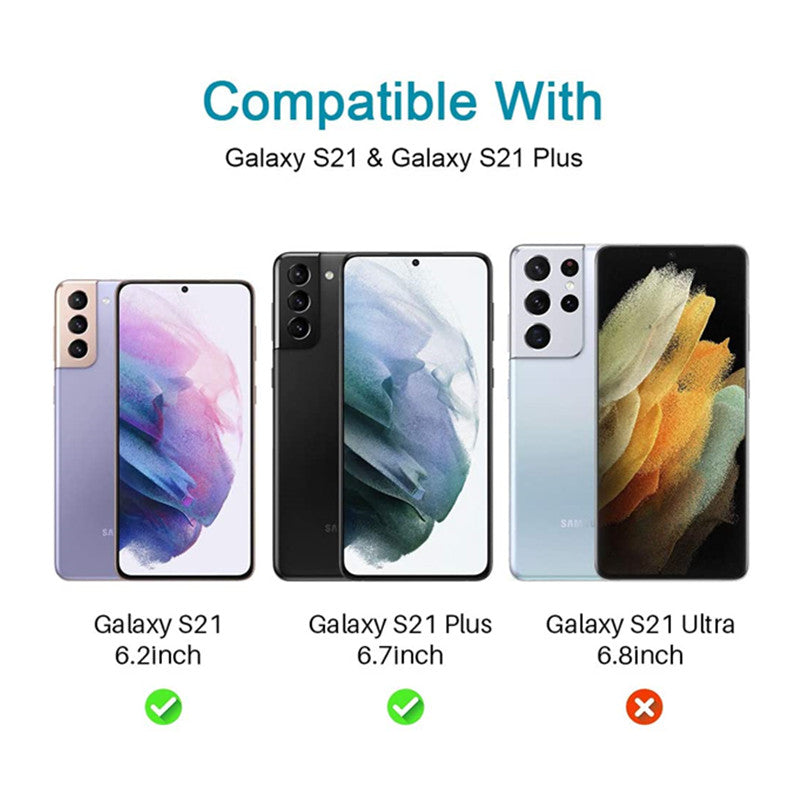 Samsung S21 PLUS 6.7" Tempered Glass Camera Lens Protector Cover