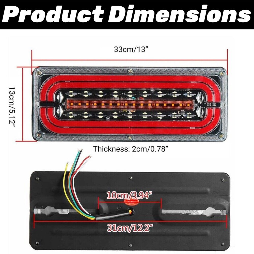 24V LED Tail Lights Trailer Lights