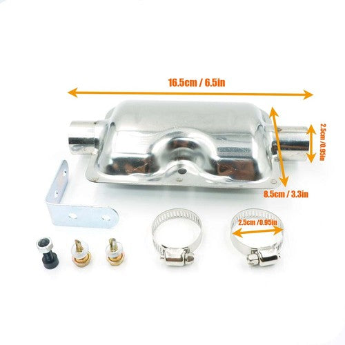 24mm Exhaust Pipe Silencer Muffler Stainless Steel For Air Diesel Parking Heater