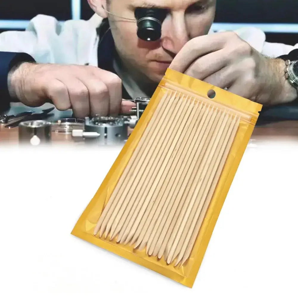 Wooden Watch Cleaning Sticks