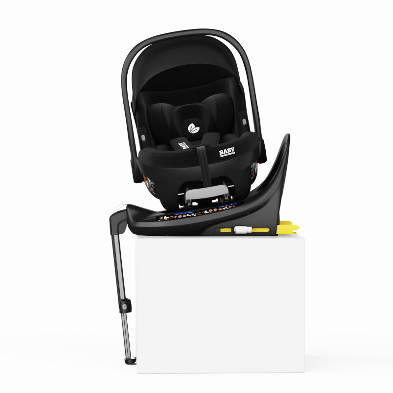 Newborn Pram & Capsule – SwiftGo Lightweight Compact Stroller with Capsule + Rotating ISOFIX Base (Black)