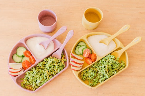 Sleepytot - Silicone Divided Plate + Cutlery