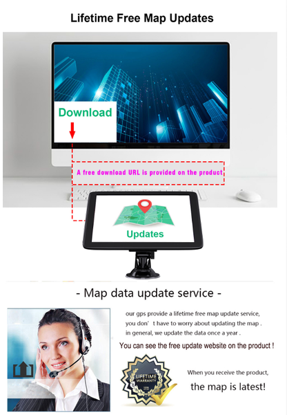 5" 8G+256M Multi-functional Touch Screen GPS Navigation for AU&NZ
