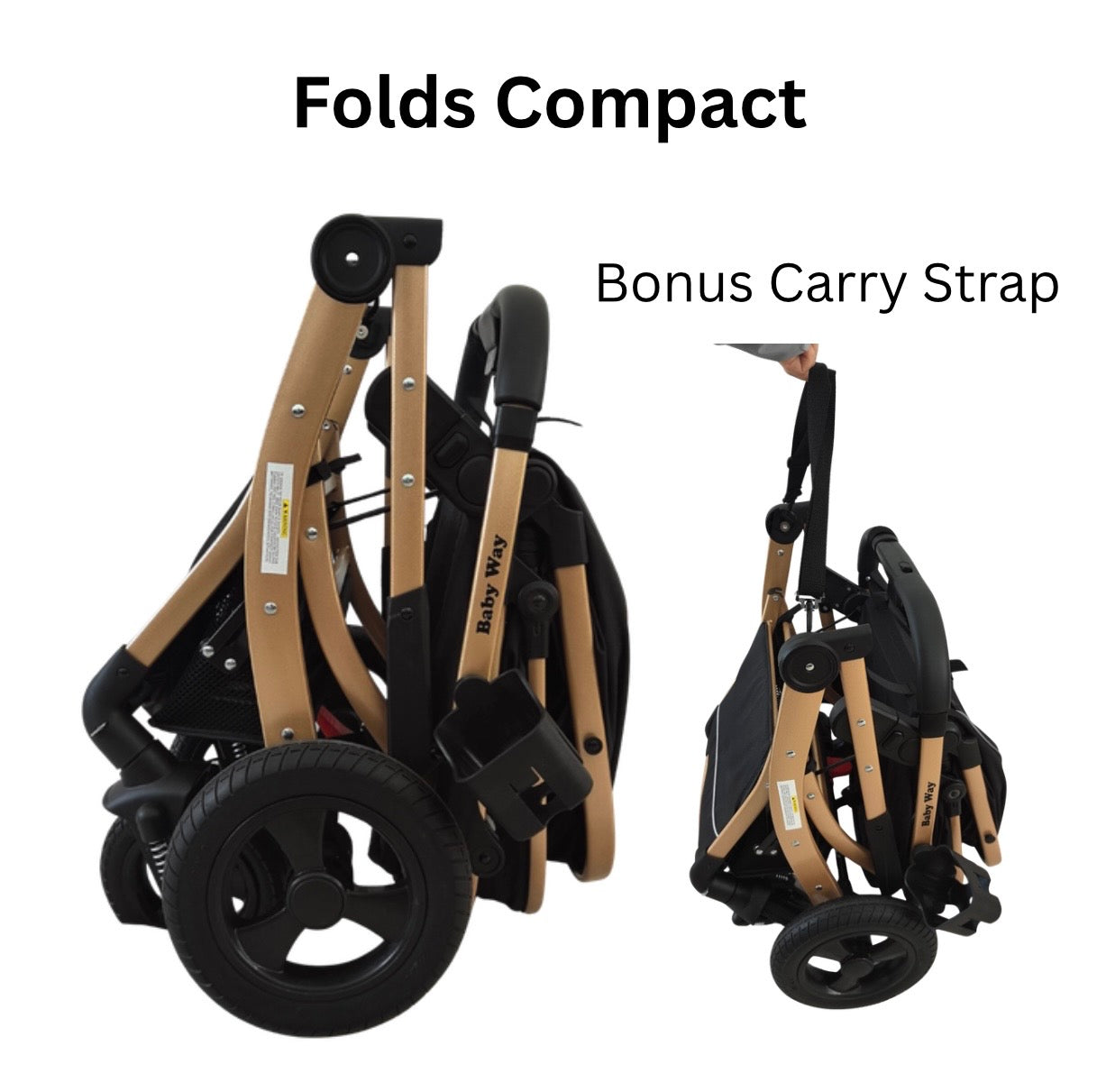 Preorder - Legacy Gold 4 in 1 Travel System Bundle - Stroller + Bassinet + Capsule + Isofix Base + 360 Rotating Car Seat