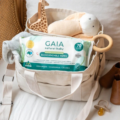 Gaia Natural Biodegradable Baby Wipes - 70pk