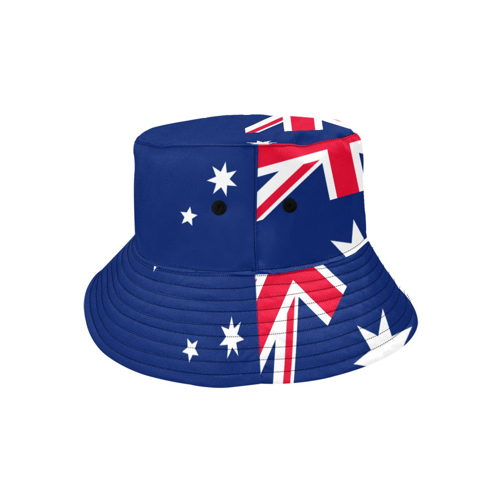 Stylish Men's Australia Flag Bucket Hat - Chino Cotton Twill for Outdoor Adventures