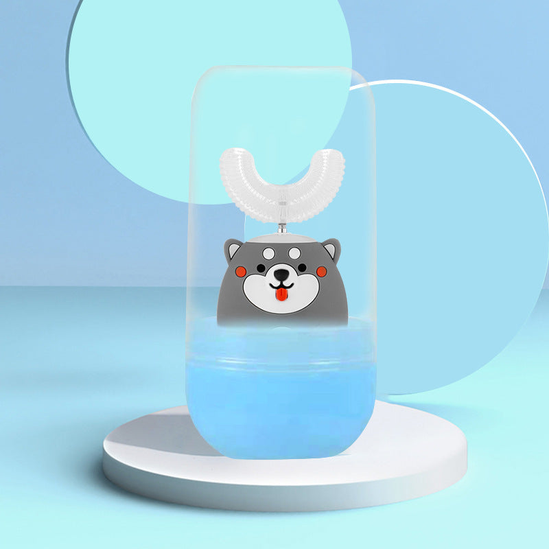 Children's U-Shaped Electric Toothbrush with Silicone Head