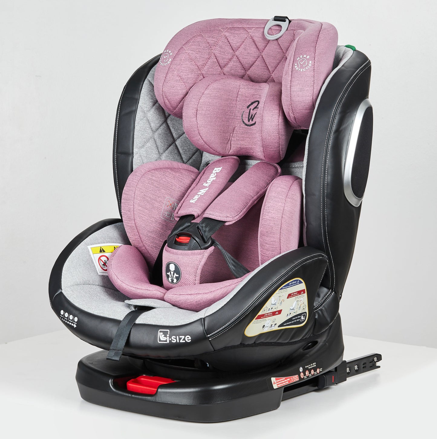 Preorder - Supra Pink Bundle - 4in1 Stroller Buggy + Bassinet + Capsule with ISOFIX Base Combo + Royal 360 Rotating Convertible Car Seat