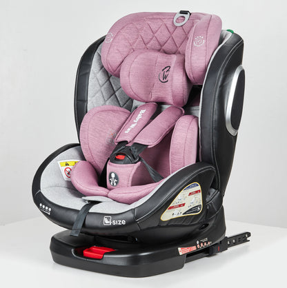 Preorder - Supra Pink Bundle - 4in1 Stroller Buggy + Bassinet + Capsule with ISOFIX Base Combo + Royal 360 Rotating Convertible Car Seat
