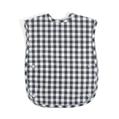 Plaid Waterproof Cotton Bib for Infants and Kids