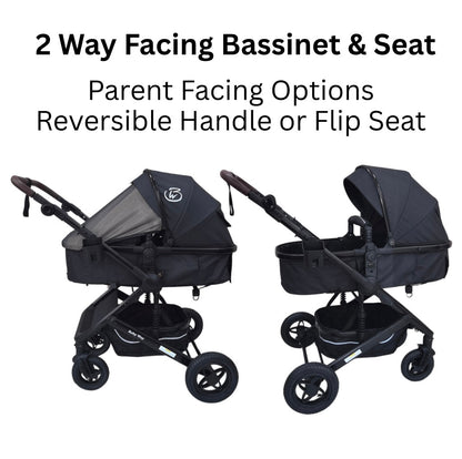 Preorder - Evolve 3 in 1 Stroller + Bassinet + i-Size Capsule Travel System with Sunshade Sets and Mattress + Colour Options