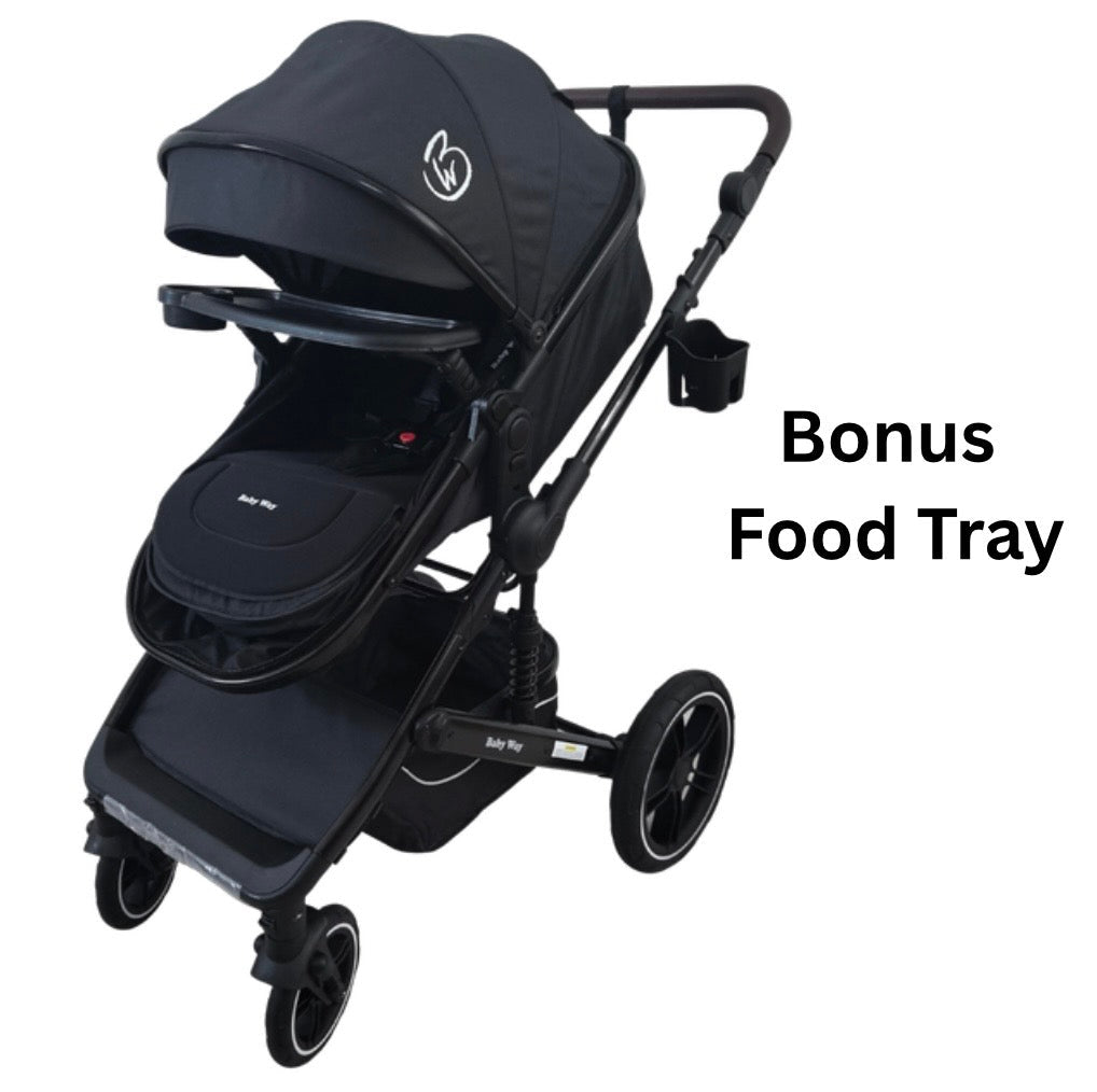 Preorder - Supra Sapphire Bundle - 4in1 Stroller Buggy + Bassinet + Capsule with ISOFIX Base Combo with 360 GoldSpin Rotating Convertible Car Seat