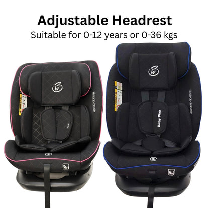Preorder - SafeSwitch Blue Convertible Car Seat with Recline and Adjustable Headrest