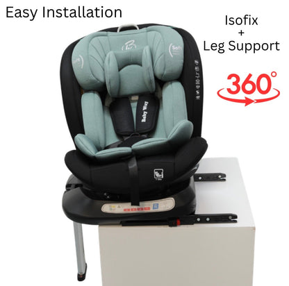 Preorder - SafeOrbit Mint i-Size 360 Rotating and Convertible Car Seat with ISOFIX and Support Leg