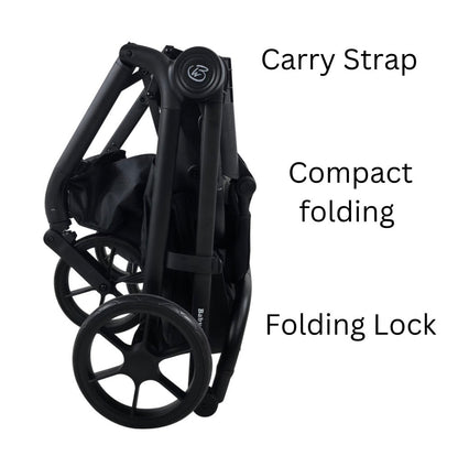 Preorder - 4in1 Crown Y Luxury Stroller + Open Bassinet + Cloud i-Size Capsule Car Seat + Isofix Base with Leg Support Travel System