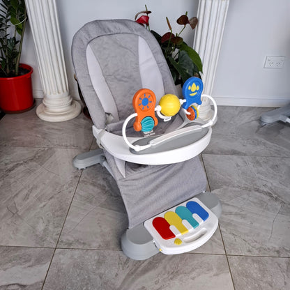 Baby Bouncer with Play Bar and Foot Piano