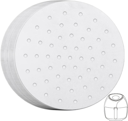 200PCS Air Fryer Liners Perforated Parchment Paper Round Non-stick