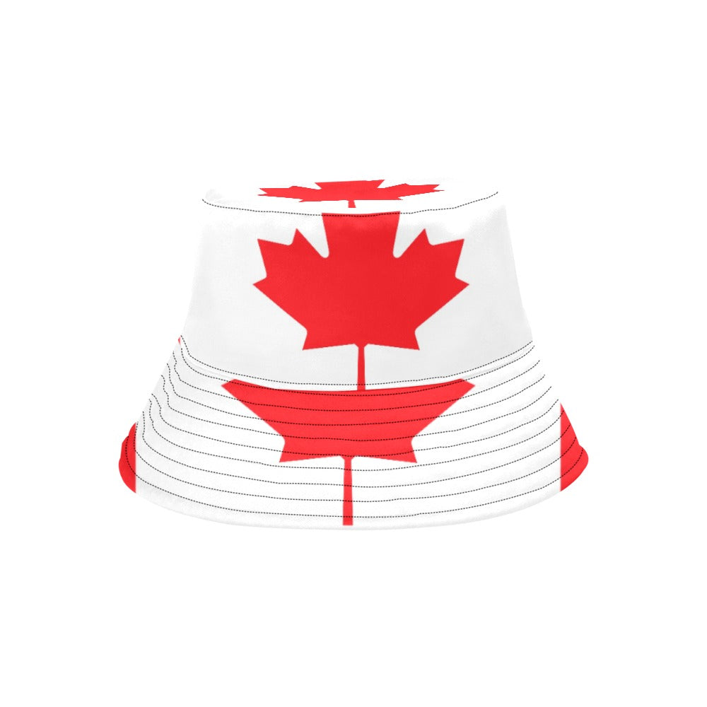Men's Canada Flag Bucket Hat - Stylish Chino Cotton Twill Summer Hat for Outdoor Activities