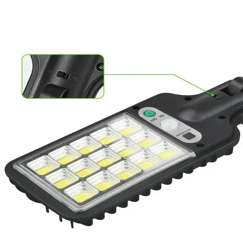 Solar Outdoor Lights, 3-Mode 200-COB Motion Sensor Security Lamps for Garden, Patio & Yard