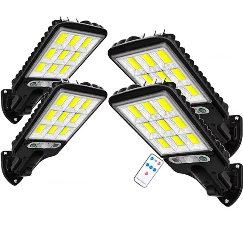 Solar Outdoor Lights, 3-Mode 200-COB Motion Sensor Security Lamps for Garden, Patio & Yard