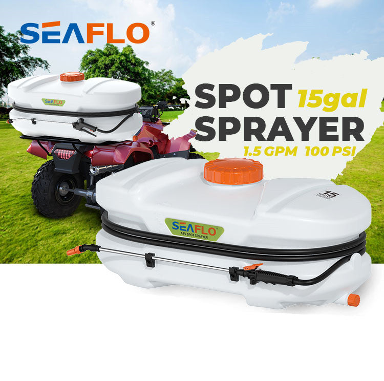Seaflo Weed Sprayer 50L Garden 12V ATV Pump Chemical Spray Tank