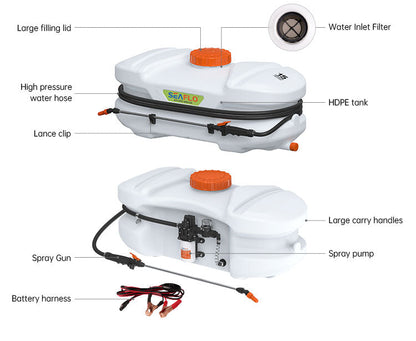 Seaflo Weed Sprayer 50L Garden 12V ATV Pump Chemical Spray Tank