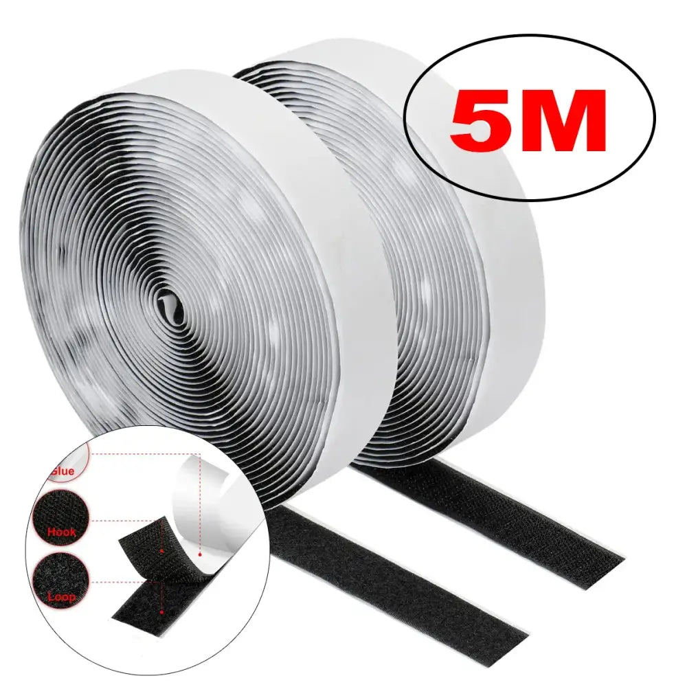 1–25M Self-Adhesive Hook & Loop Tape Fastener