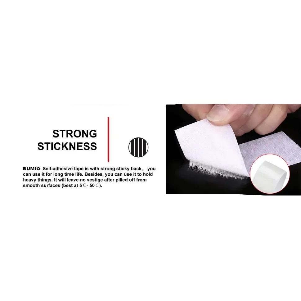 1–25M Self-Adhesive Hook & Loop Tape Fastener