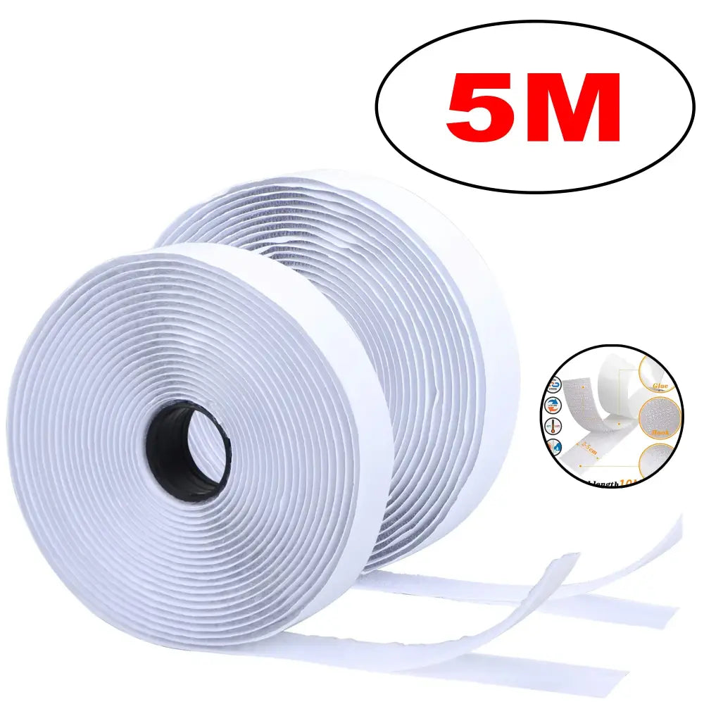 1–25M Self-Adhesive Hook & Loop Tape Fastener