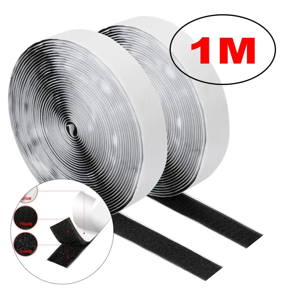 1–25M Self-Adhesive Hook & Loop Tape Fastener