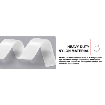 1–25M Self-Adhesive Hook & Loop Tape Fastener