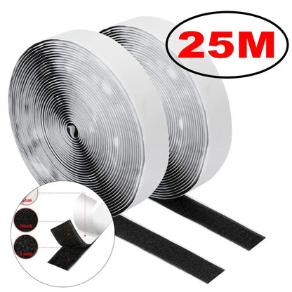 1–25M Self-Adhesive Hook & Loop Tape Fastener