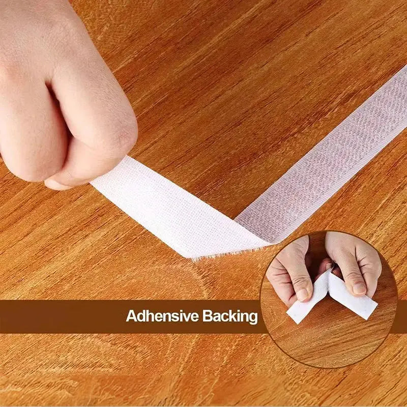 1–25M Self-Adhesive Hook & Loop Tape Fastener