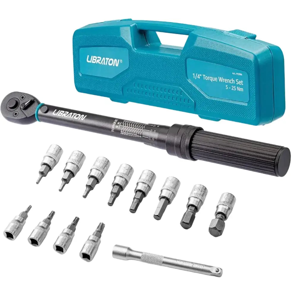 1/4″ Bike Torque Wrench Set (5–25 Nm)