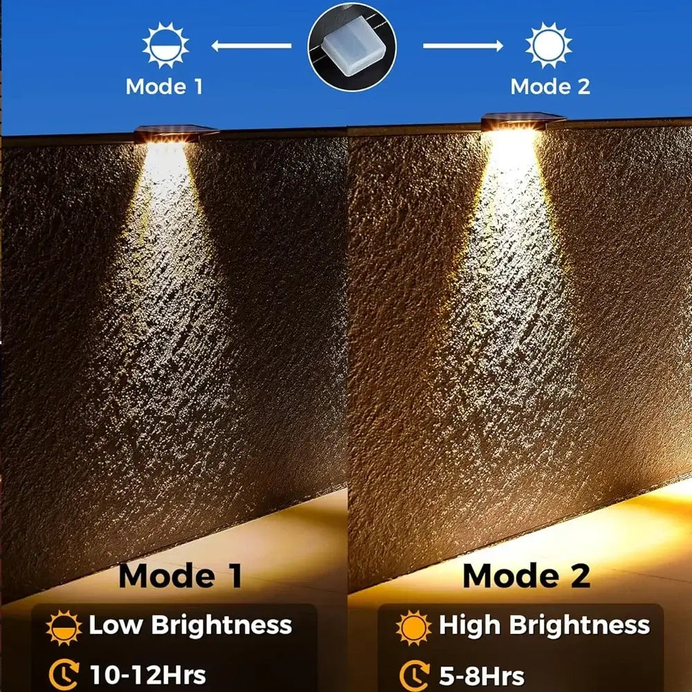 Waterproof Solar Wall Lights for Outdoor Home & Garden (1–4PCS)