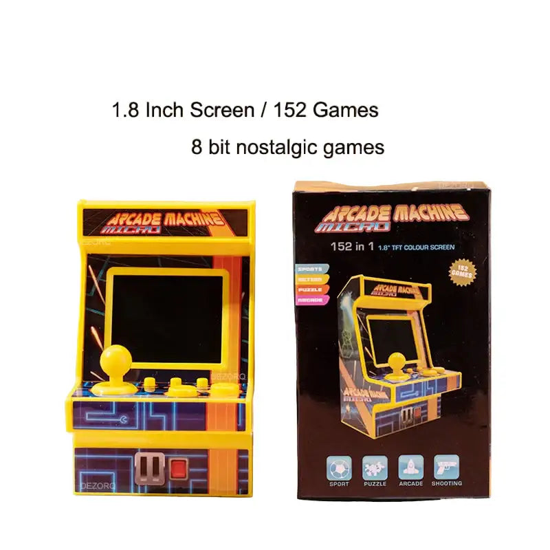 1.8" Mini Handheld Game Console – 152 Retro Games, Kids Gift