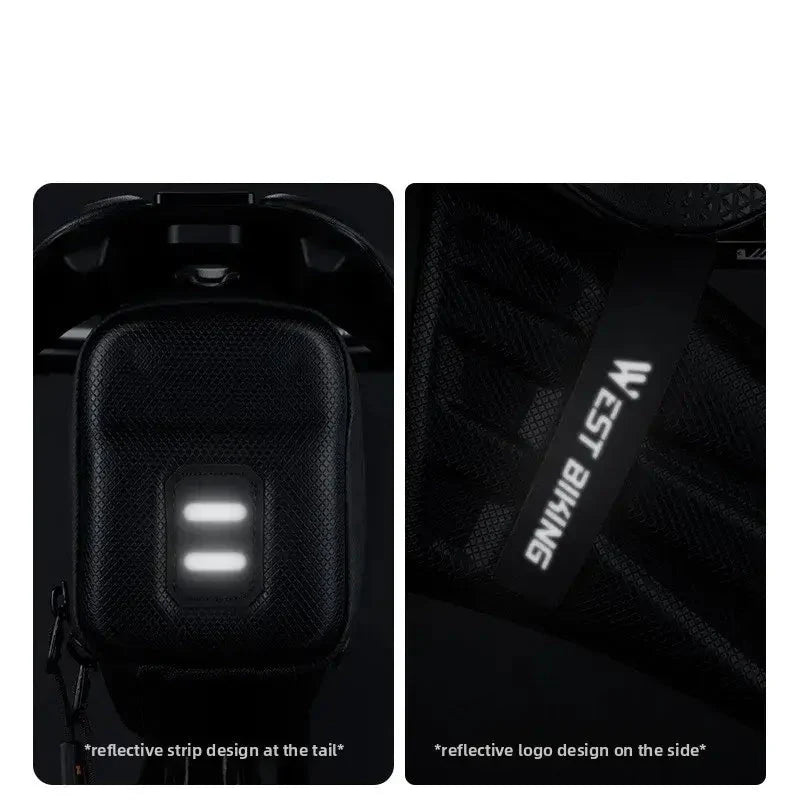 1.8L EVA Hard Shell Waterproof Saddle Bag