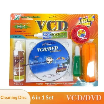 CD/DVD/VCD Player Lens Cleaner & Demagnetizer Kit