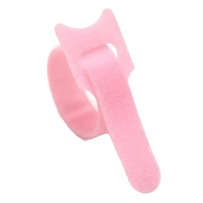 10–1000PCS Nylon T-Type Hook & Loop Cable Ties 12x200mm Reusable Adjustable Wire Organizers