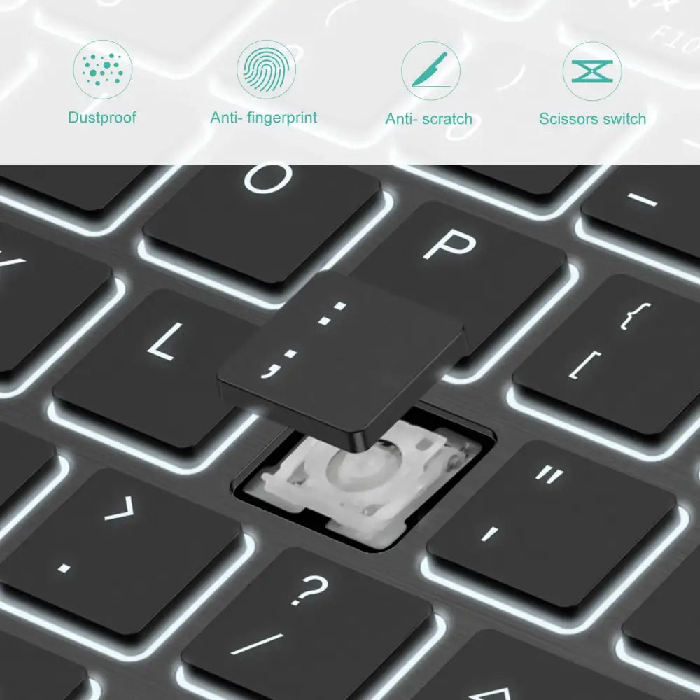 Backlit Bluetooth Keyboard & Mouse Set for iOS, Android & Windows Devices
