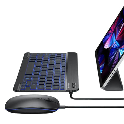 Backlit Bluetooth Keyboard & Mouse Set for iOS, Android & Windows Devices